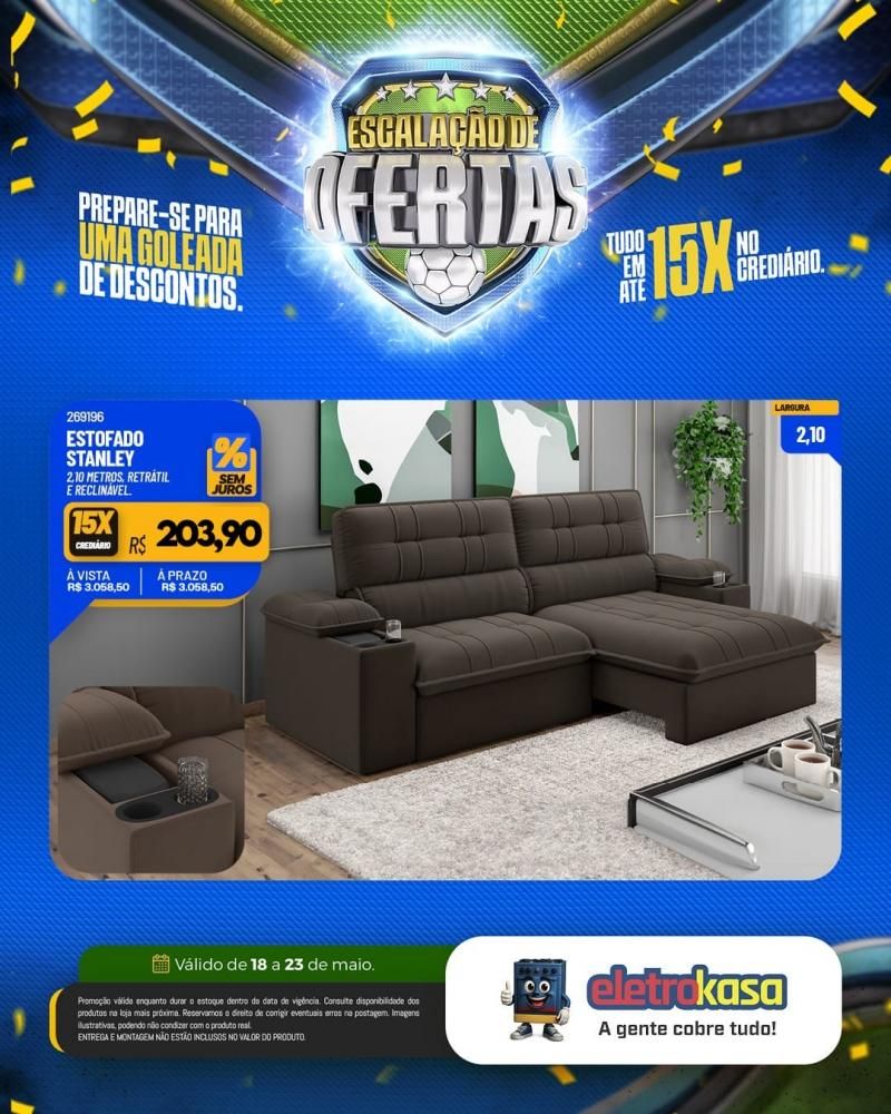 Prepare-se para uma verdadeira goleada de descontos nas lojas eletroKasa, em Rolim de Moura Prepare-se para uma verdadeira goleada de descontos nas lojas eletroKasa, em Rolim de Moura
