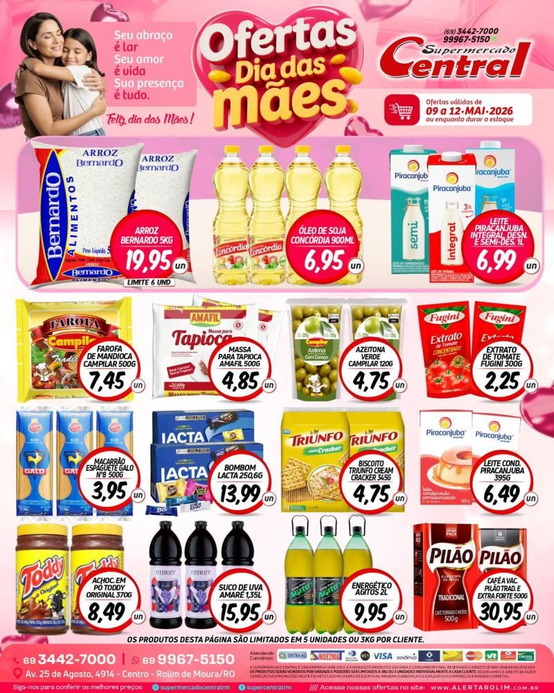 Supermercado Central prepara promoções imperdíveis para o Dia das Mães Supermercado Central prepara promoções imperdíveis para o Dia das Mães