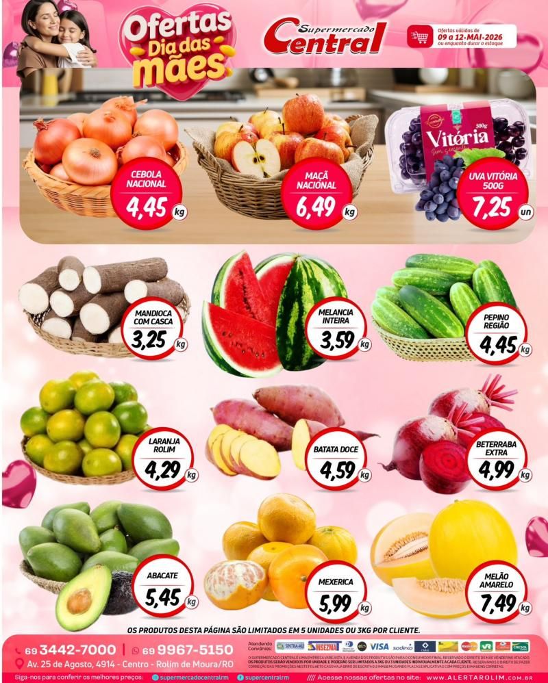 Supermercado Central prepara promoções imperdíveis para o Dia das Mães Supermercado Central prepara promoções imperdíveis para o Dia das Mães