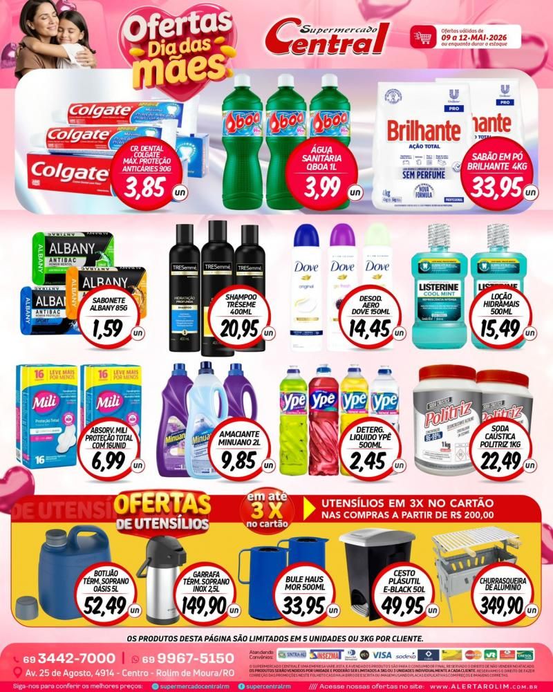 Supermercado Central prepara promoções imperdíveis para o Dia das Mães Supermercado Central prepara promoções imperdíveis para o Dia das Mães