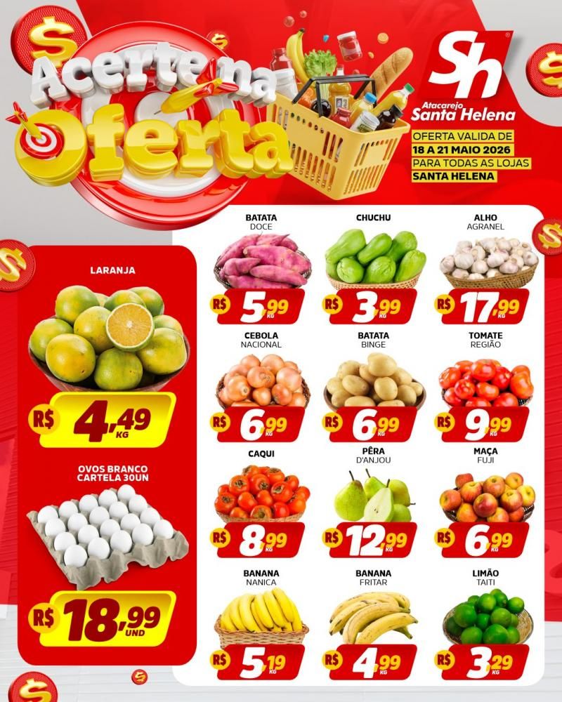 Tem preço baixo, variedade e economia esperando por você em todas as lojas do Atacarejo Santa Helena! 🛒🔥 Tem preço baixo, variedade e economia esperando por você em todas as lojas do Atacarejo Santa Helena! 🛒🔥