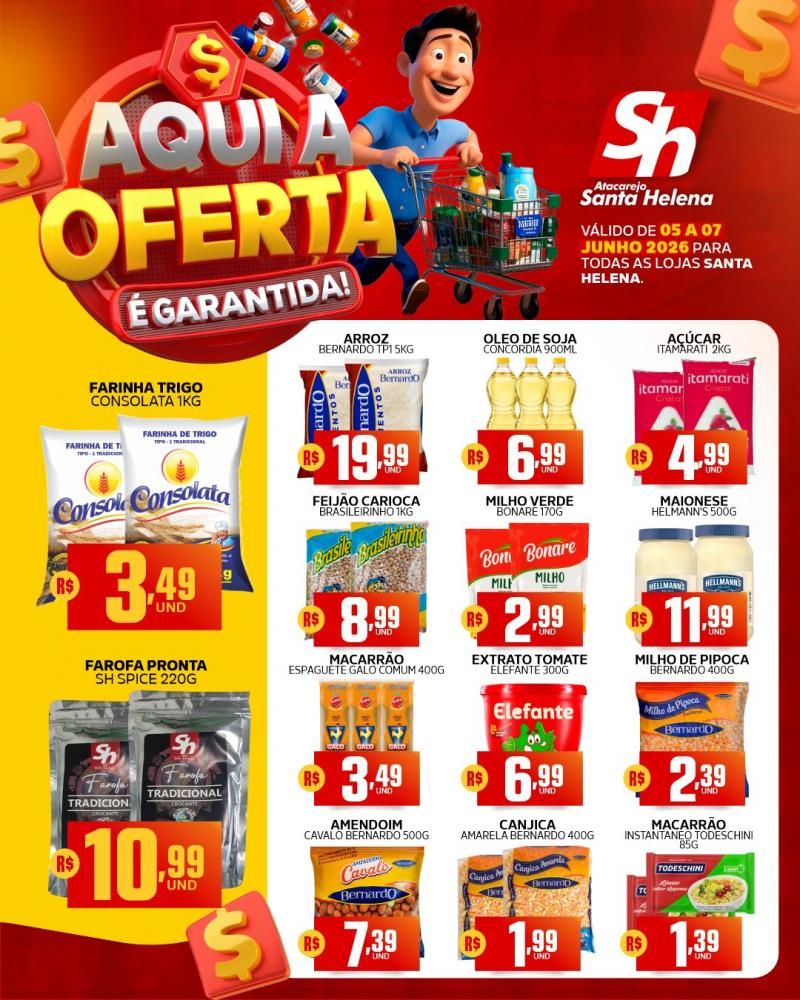 Aqui sua oferta é garantida, Atacarejo Santa Helena de Rolim de Moura Aqui sua oferta é garantida, Atacarejo Santa Helena de Rolim de Moura