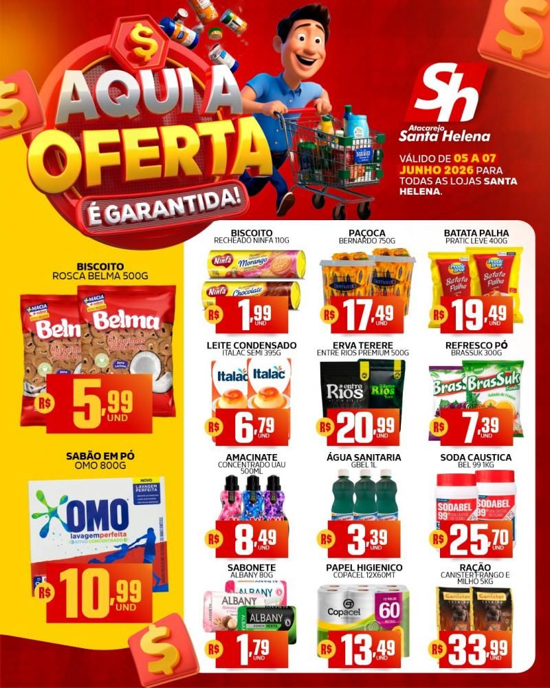 Aqui sua oferta é garantida, Atacarejo Santa Helena de Rolim de Moura Aqui sua oferta é garantida, Atacarejo Santa Helena de Rolim de Moura