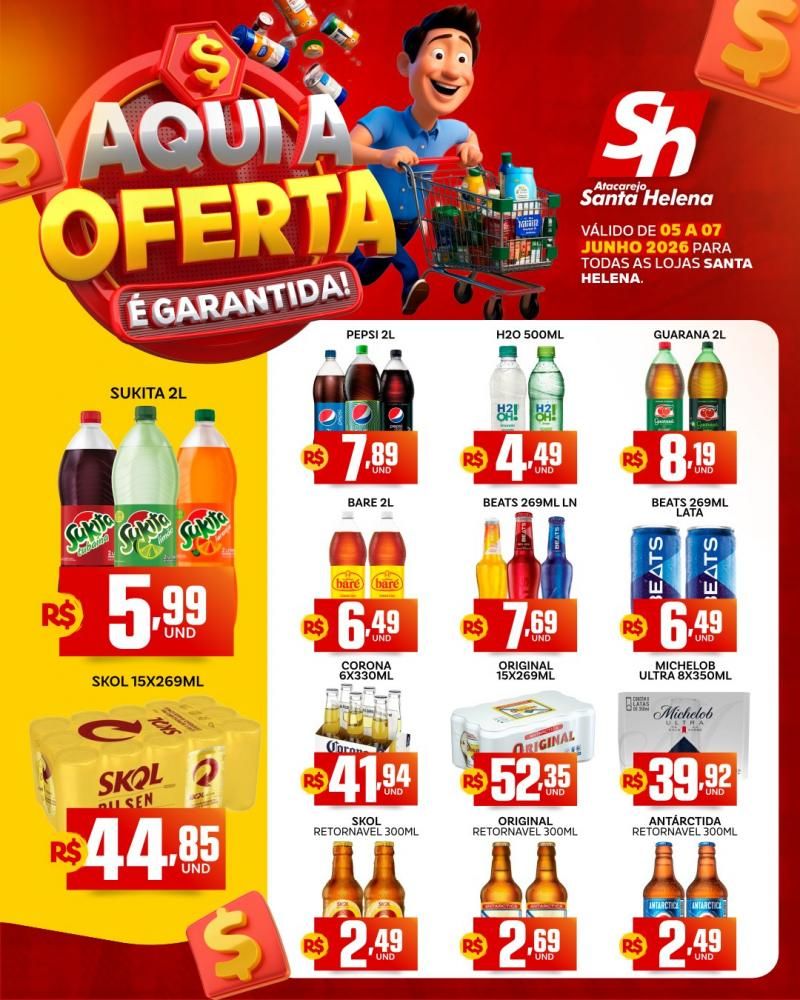 Aqui sua oferta é garantida, Atacarejo Santa Helena de Rolim de Moura Aqui sua oferta é garantida, Atacarejo Santa Helena de Rolim de Moura
