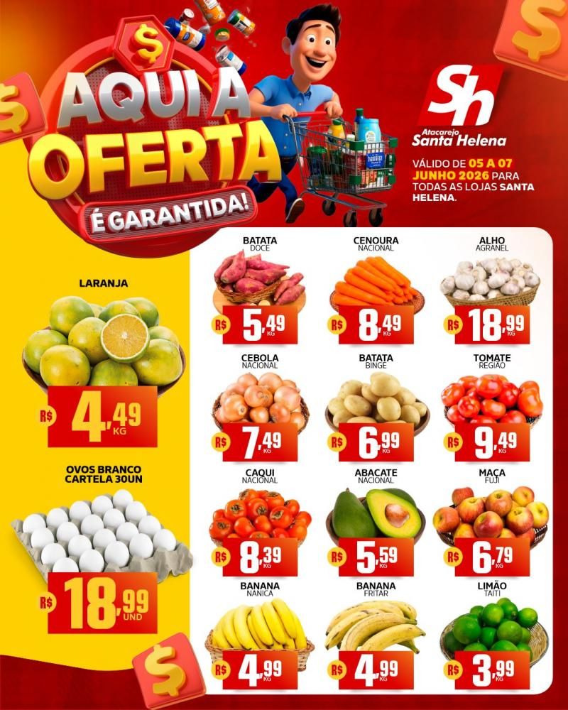 Aqui sua oferta é garantida, Atacarejo Santa Helena de Rolim de Moura Aqui sua oferta é garantida, Atacarejo Santa Helena de Rolim de Moura
