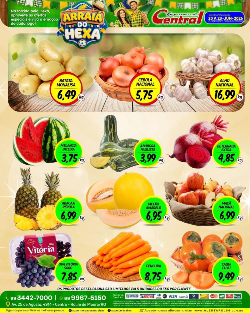 Arraiá do Hexa do Supermercado Central de Rolim de Moura Arraiá do Hexa do Supermercado Central de Rolim de Moura