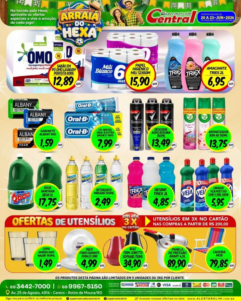Arraiá do Hexa do Supermercado Central de Rolim de Moura Arraiá do Hexa do Supermercado Central de Rolim de Moura