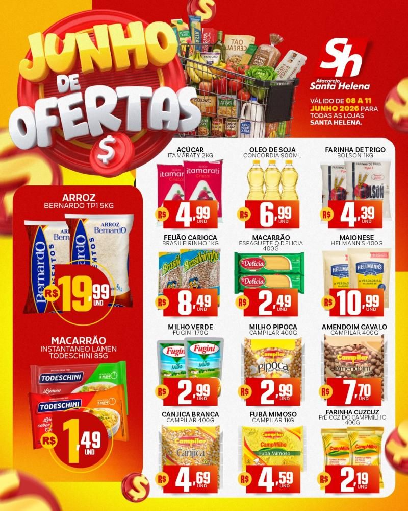 CHEGOU O JUNHO DE OFERTAS NO ATACAREJO SANTA HELENA! CHEGOU O JUNHO DE OFERTAS NO ATACAREJO SANTA HELENA!