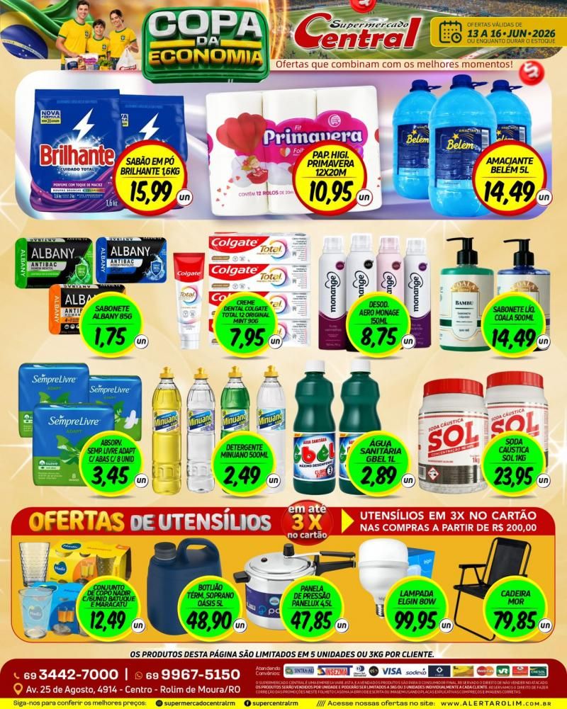 Copa da economia do Supermercado Central de Rolim de Moura Copa da economia do Supermercado Central de Rolim de Moura