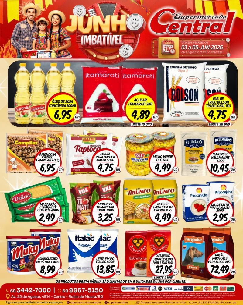 Ofertas Supermercado Central de Rolim de Moura Ofertas Supermercado Central de Rolim de Moura