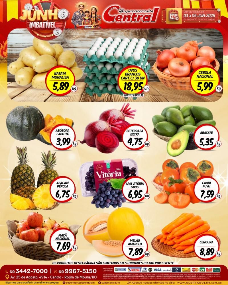 Ofertas Supermercado Central de Rolim de Moura Ofertas Supermercado Central de Rolim de Moura