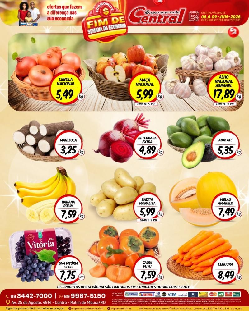 Ofertas Supermercado Central de Rolim de Moura Ofertas Supermercado Central de Rolim de Moura