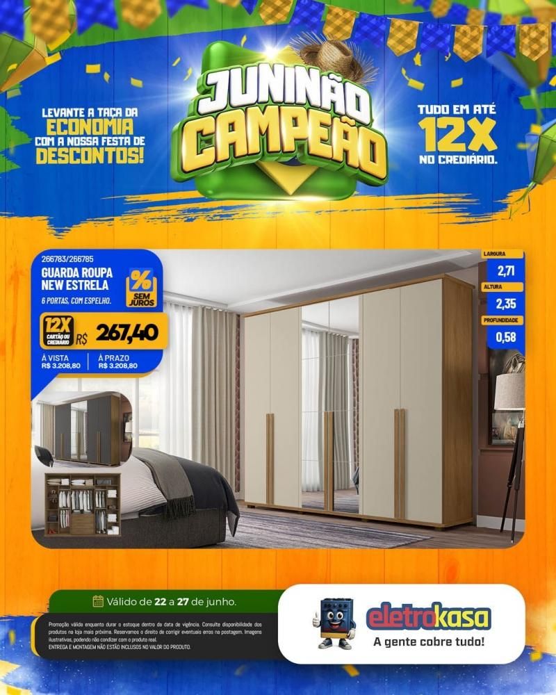 Oportunidade de comprar ou renovar com tudo em até 12x na eletroKasa, em Rolim de Moura Oportunidade de comprar ou renovar com tudo em até 12x na eletroKasa, em Rolim de Moura