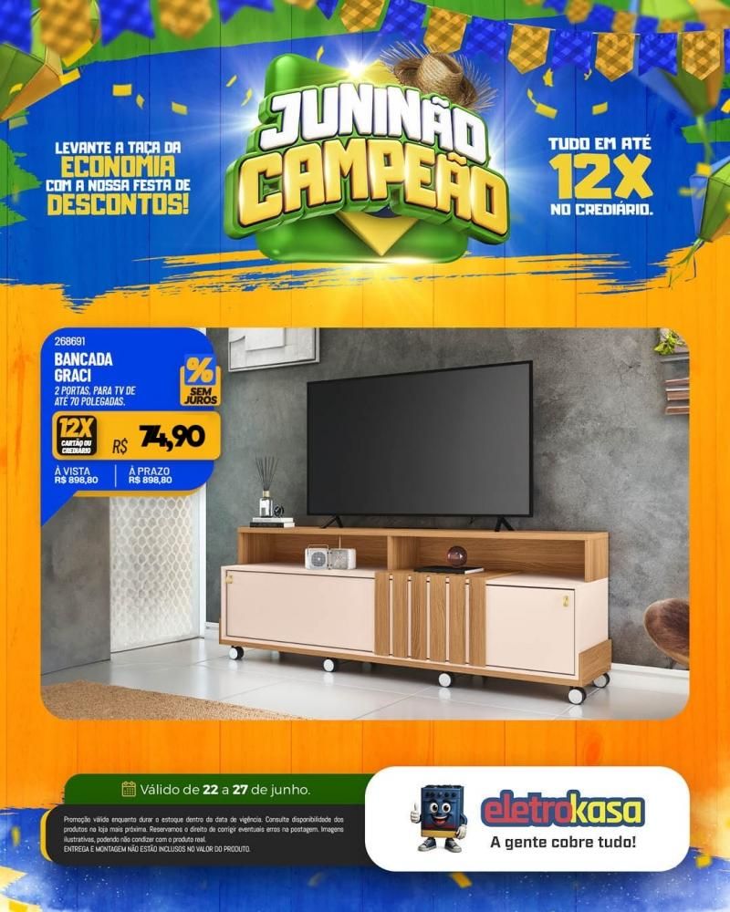 Oportunidade de comprar ou renovar com tudo em até 12x na eletroKasa, em Rolim de Moura Oportunidade de comprar ou renovar com tudo em até 12x na eletroKasa, em Rolim de Moura