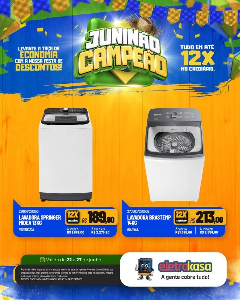 Oportunidade de comprar ou renovar com tudo em até 12x na eletroKasa, em Rolim de Moura Oportunidade de comprar ou renovar com tudo em até 12x na eletroKasa, em Rolim de Moura