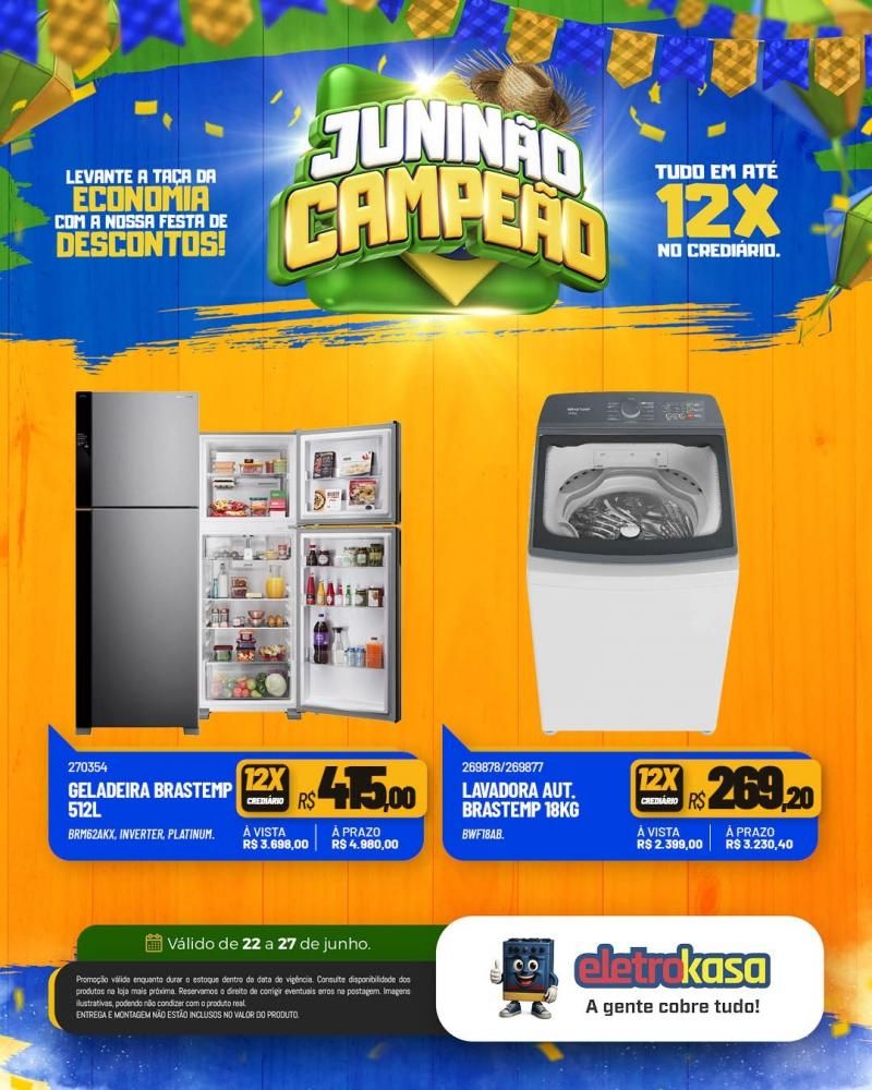 Oportunidade de comprar ou renovar com tudo em até 12x na eletroKasa, em Rolim de Moura Oportunidade de comprar ou renovar com tudo em até 12x na eletroKasa, em Rolim de Moura