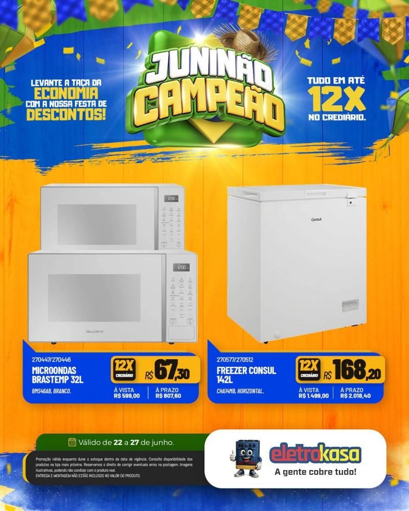Oportunidade de comprar ou renovar com tudo em até 12x na eletroKasa, em Rolim de Moura Oportunidade de comprar ou renovar com tudo em até 12x na eletroKasa, em Rolim de Moura
