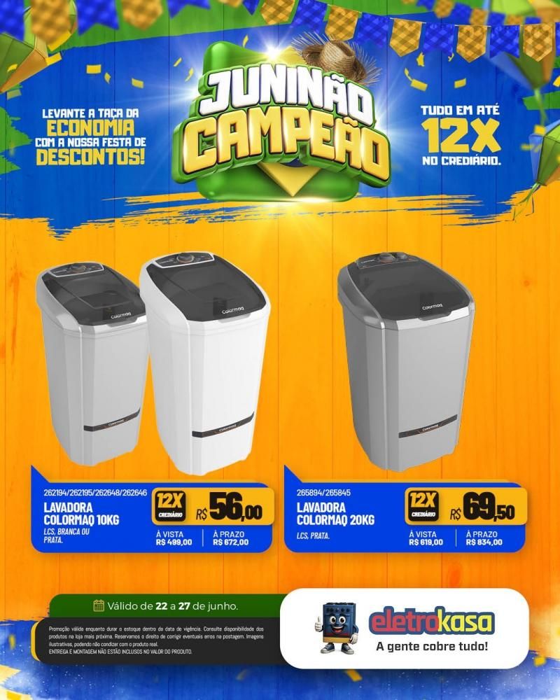 Oportunidade de comprar ou renovar com tudo em até 12x na eletroKasa, em Rolim de Moura Oportunidade de comprar ou renovar com tudo em até 12x na eletroKasa, em Rolim de Moura
