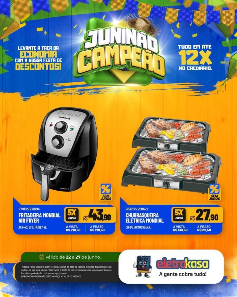Oportunidade de comprar ou renovar com tudo em até 12x na eletroKasa, em Rolim de Moura Oportunidade de comprar ou renovar com tudo em até 12x na eletroKasa, em Rolim de Moura