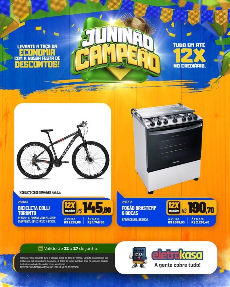 Oportunidade de comprar ou renovar com tudo em até 12x na eletroKasa, em Rolim de Moura Oportunidade de comprar ou renovar com tudo em até 12x na eletroKasa, em Rolim de Moura