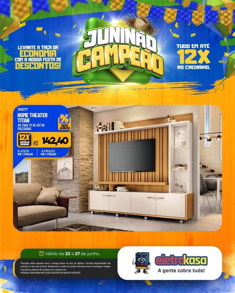 Oportunidade de comprar ou renovar com tudo em até 12x na eletroKasa, em Rolim de Moura Oportunidade de comprar ou renovar com tudo em até 12x na eletroKasa, em Rolim de Moura