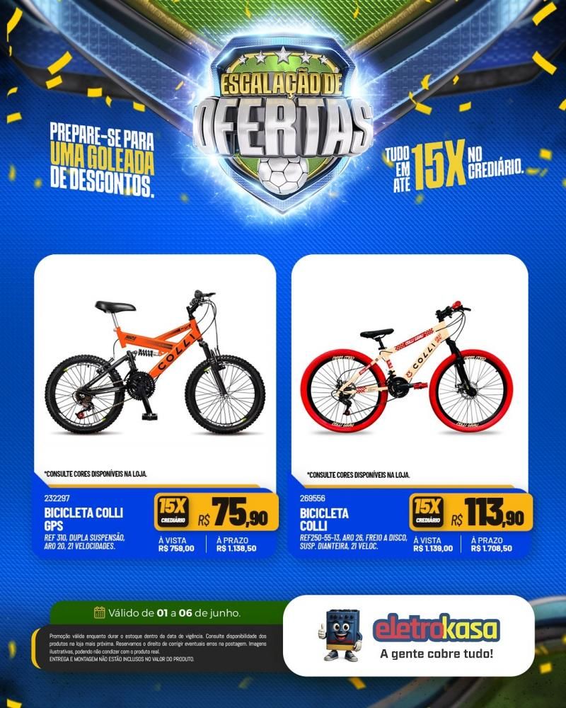 Prepara-se para uma goleada de ofertas nas lojas eletroKasa, em Rolim de Moura Prepara-se para uma goleada de ofertas nas lojas eletroKasa, em Rolim de Moura