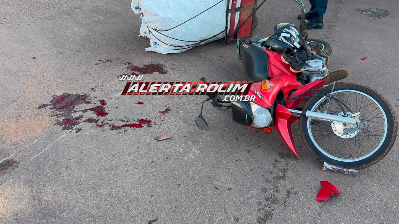 Primeiro acidente do dia: Colisão entre duas motocicletas deixa feridos no bairro Cidade Alta, em Rolim de Moura Primeiro acidente do dia: Colisão entre duas motocicletas deixa feridos no bairro Cidade Alta, em Rolim de Moura