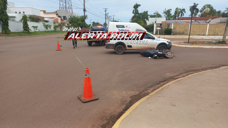 Segundo acidente de trânsito do dia é registrado no Centro de Rolim de Moura Segundo acidente de trânsito do dia é registrado no Centro de Rolim de Moura