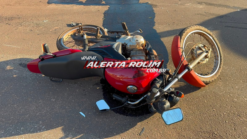 Segundo acidente do dia : Colisão entre carro e motocicleta deixa mulher ferida no centro de Rolim de Moura Segundo acidente do dia : Colisão entre carro e motocicleta deixa mulher ferida no centro de Rolim de Moura