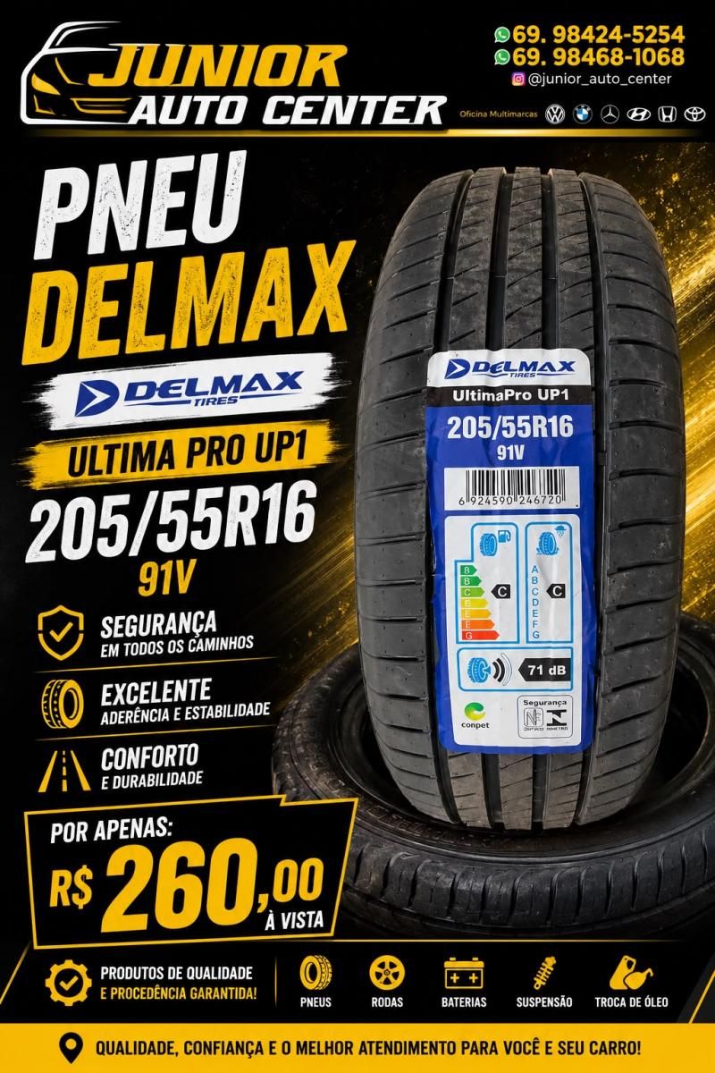 Super promoção em pneus na Júnior Auto Center de Rolim de Moura Super promoção em pneus na Júnior Auto Center de Rolim de Moura
