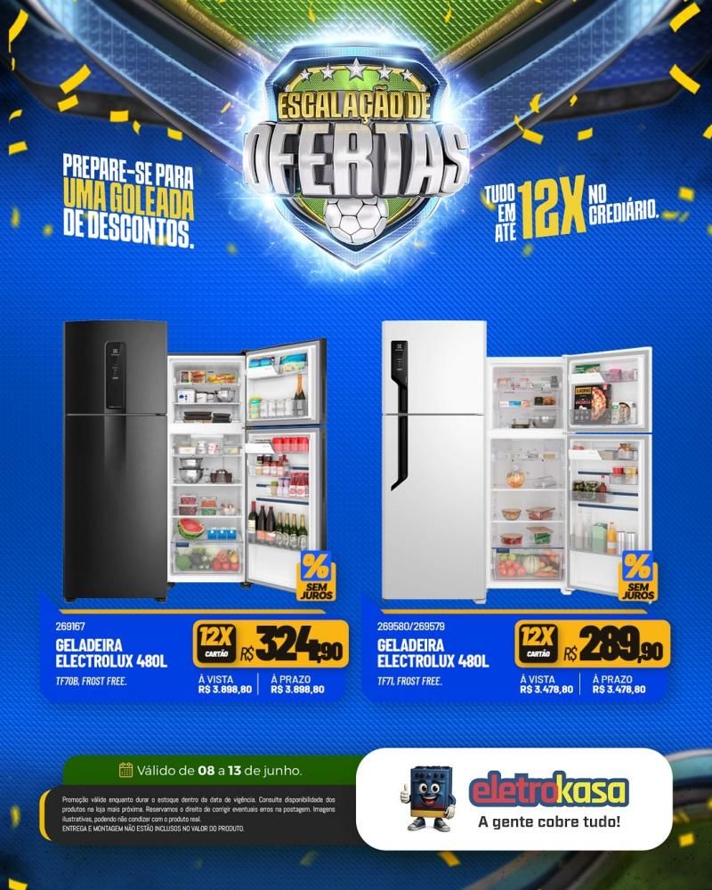 Vem aí a Escalação de Ofertas da eletroKasa, em Rolim de Moura Vem aí a Escalação de Ofertas da eletroKasa, em Rolim de Moura