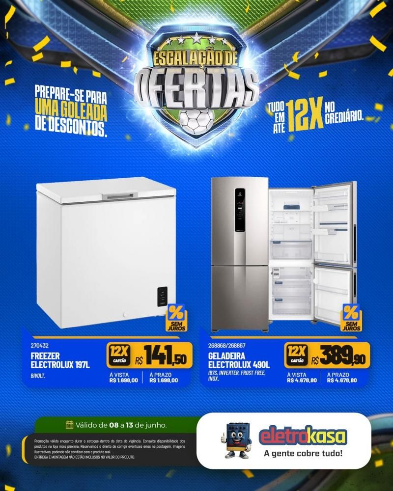 Vem aí a Escalação de Ofertas da eletroKasa, em Rolim de Moura Vem aí a Escalação de Ofertas da eletroKasa, em Rolim de Moura