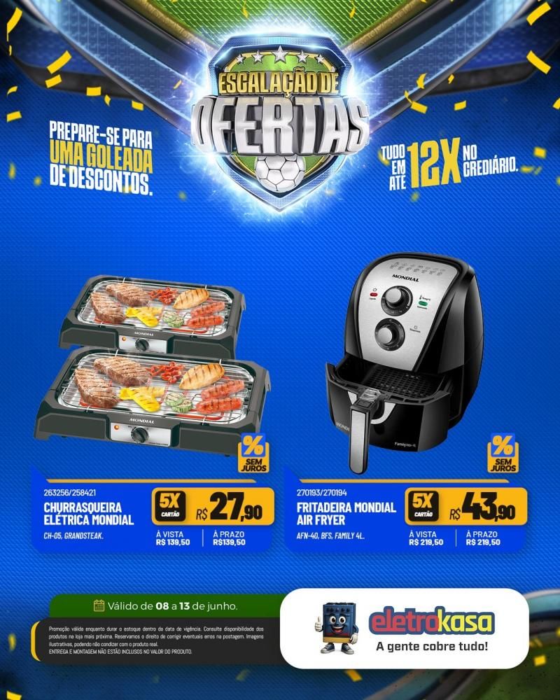 Vem aí a Escalação de Ofertas da eletroKasa, em Rolim de Moura Vem aí a Escalação de Ofertas da eletroKasa, em Rolim de Moura