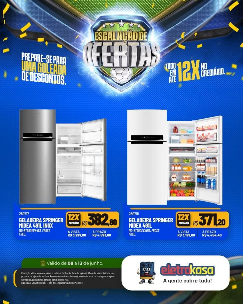 Vem aí a Escalação de Ofertas da eletroKasa, em Rolim de Moura Vem aí a Escalação de Ofertas da eletroKasa, em Rolim de Moura