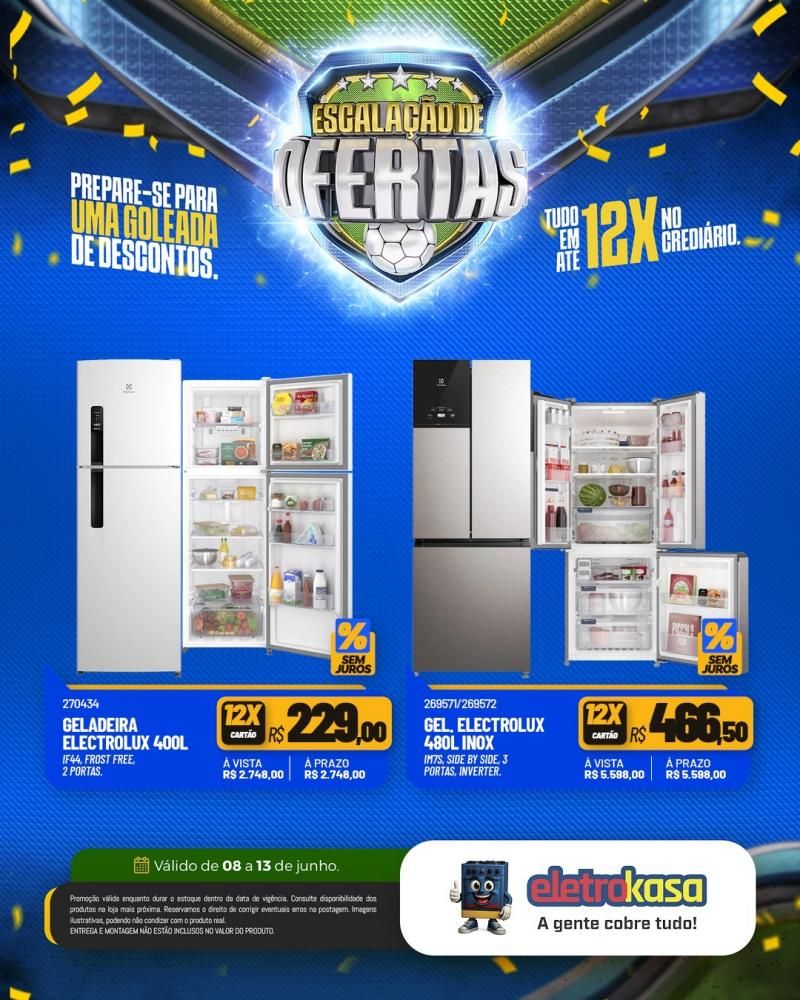 Vem aí a Escalação de Ofertas da eletroKasa, em Rolim de Moura Vem aí a Escalação de Ofertas da eletroKasa, em Rolim de Moura