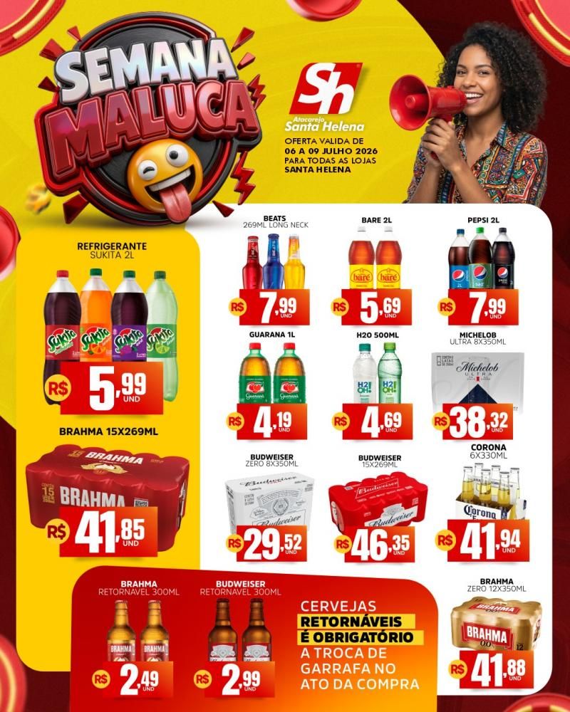 🔥🚨 A Semana Maluca chegou ao Atacarejo Santa Helena de Rolim de Moura 🔥🚨 A Semana Maluca chegou ao Atacarejo Santa Helena de Rolim de Moura