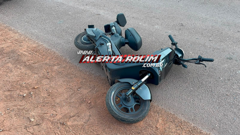 Adolescente que retornava da escola em bicicleta elétrica fica ferido após colisão com carro, em Rolim de Moura Adolescente que retornava da escola em bicicleta elétrica fica ferido após colisão com carro, em Rolim de Moura