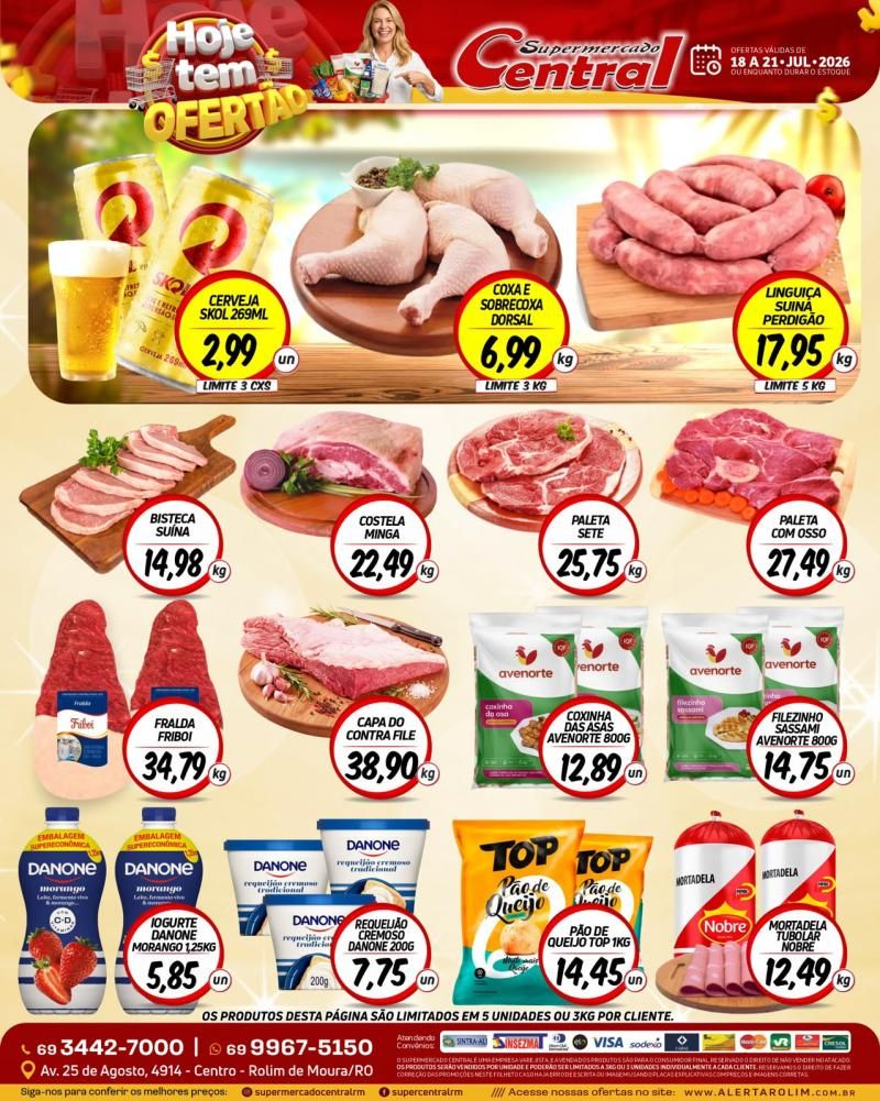 🔥 Aproveite os preços baixos do Supermercado Central! 🔥 Aproveite os preços baixos do Supermercado Central!