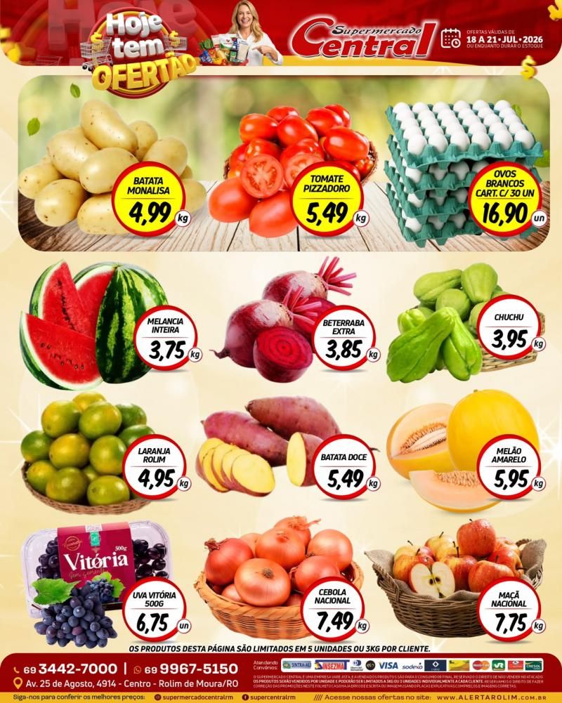 🔥 Aproveite os preços baixos do Supermercado Central! 🔥 Aproveite os preços baixos do Supermercado Central!