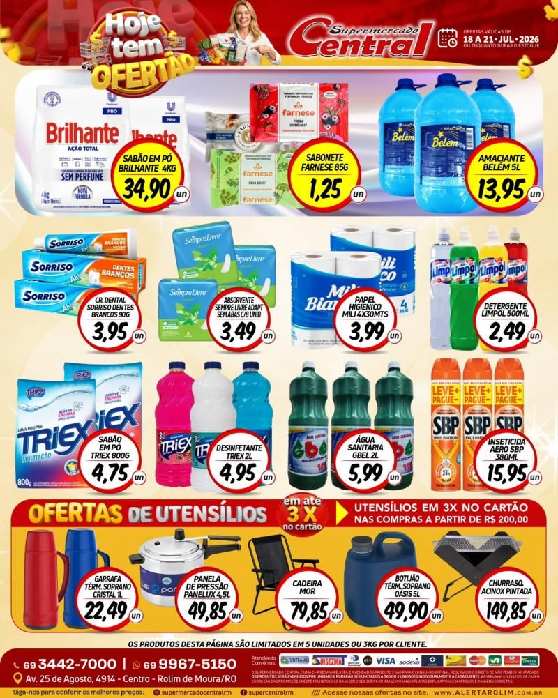 🔥 Aproveite os preços baixos do Supermercado Central! 🔥 Aproveite os preços baixos do Supermercado Central!