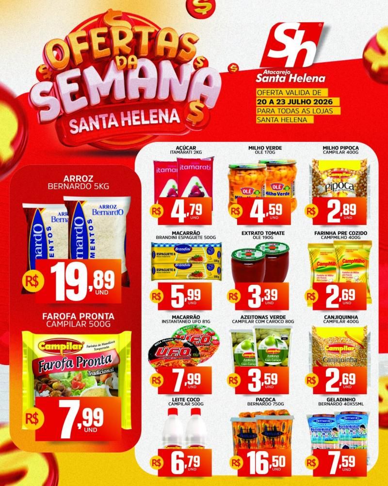 🔥🛒 As ofertas da semana já estão esperando por você no Atacarejo Santa Helena! 🛒🔥 🔥🛒 As ofertas da semana já estão esperando por você no Atacarejo Santa Helena! 🛒🔥