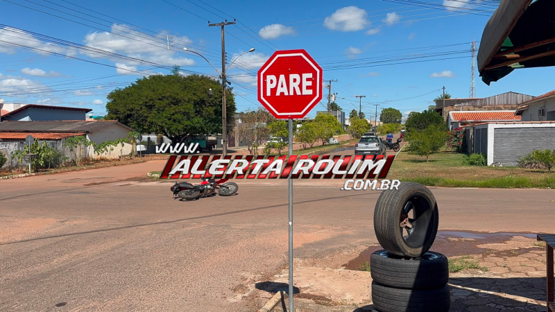 Colisão entre carro e moto deixa motociclista ferida na Barão de Melgaço com Avenida São Paulo, em Rolim de Moura Colisão entre carro e moto deixa motociclista ferida na Barão de Melgaço com Avenida São Paulo, em Rolim de Moura