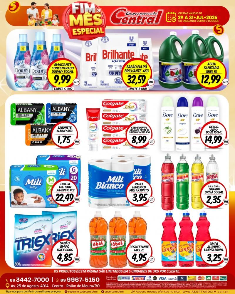 🛒 Fim de Mês Especial no Supermercado Central de Rolim de Moura 🛒 Fim de Mês Especial no Supermercado Central de Rolim de Moura
