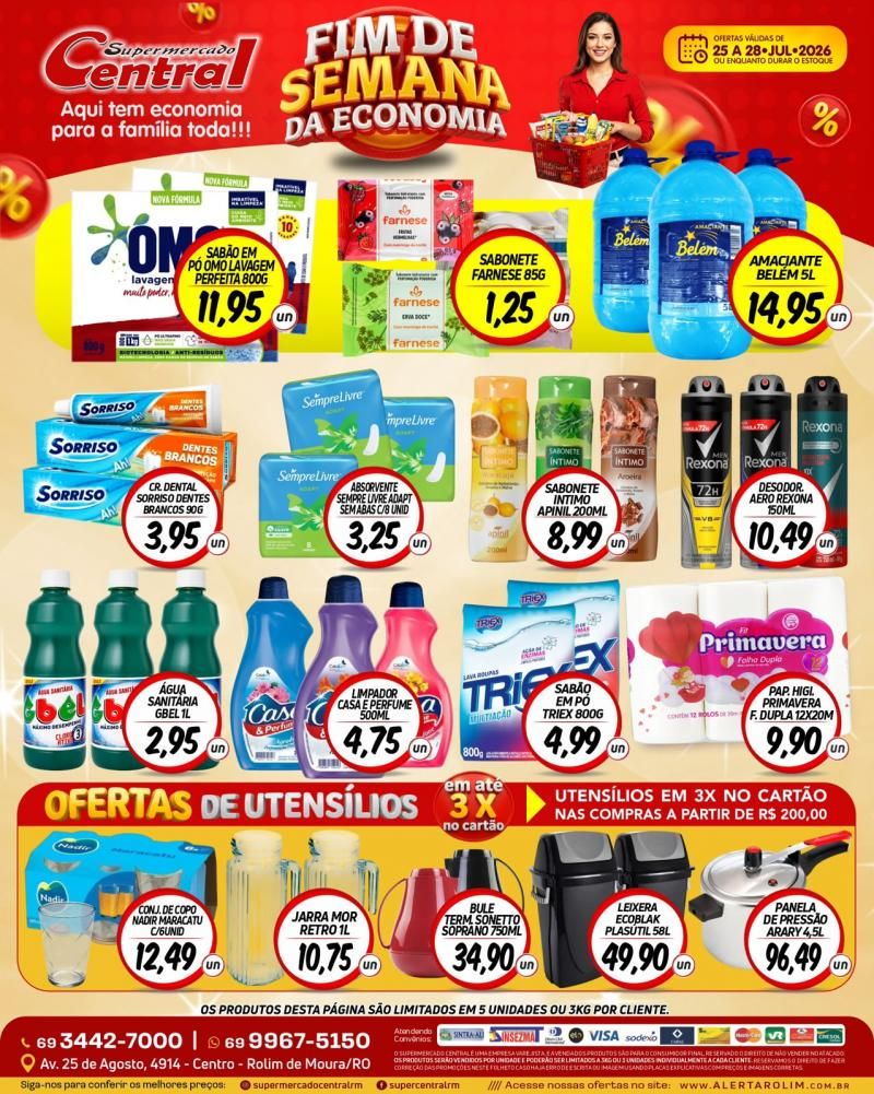 🛒 Fim de Semana da Economia é no Supermercado Central! 🛒 Fim de Semana da Economia é no Supermercado Central!