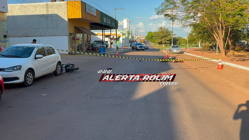 Grave acidente entre motocicletas deixou quatro feridos, em Rolim de Moura Grave acidente entre motocicletas deixou quatro feridos, em Rolim de Moura