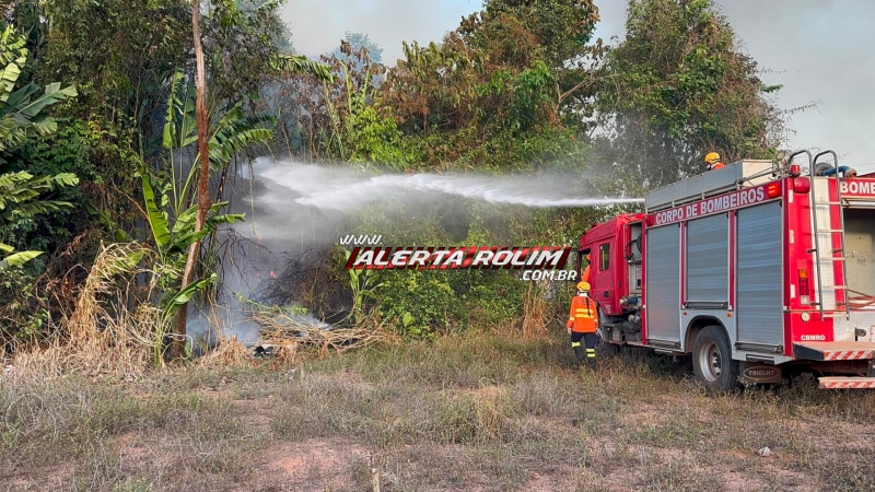 Incêndio em área de mata mobiliza Corpo de Bombeiros pela segunda vez em menos de uma semana em Rolim de Moura Incêndio em área de mata mobiliza Corpo de Bombeiros pela segunda vez em menos de uma semana em Rolim de Moura