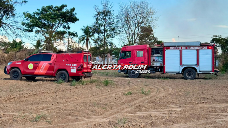 Incêndio em área de mata mobiliza Corpo de Bombeiros pela segunda vez em menos de uma semana em Rolim de Moura Incêndio em área de mata mobiliza Corpo de Bombeiros pela segunda vez em menos de uma semana em Rolim de Moura