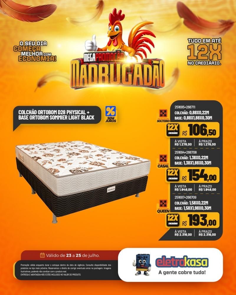 Megapromoção MADRUGADÃO com tudo em até 12X no crediário nas lojas eletroKasa, em Rolim de Moura Megapromoção MADRUGADÃO com tudo em até 12X no crediário nas lojas eletroKasa, em Rolim de Moura