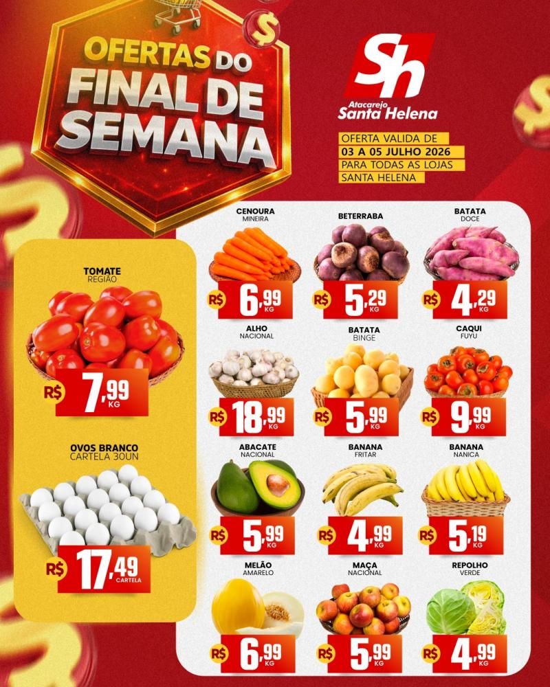 🔥 OFERTAS DO FINAL DE SEMANA NO ATACAREJO SANTA HELENA! 🛒 DE ROLIM DE MOURA 🔥 OFERTAS DO FINAL DE SEMANA NO ATACAREJO SANTA HELENA! 🛒 DE ROLIM DE MOURA