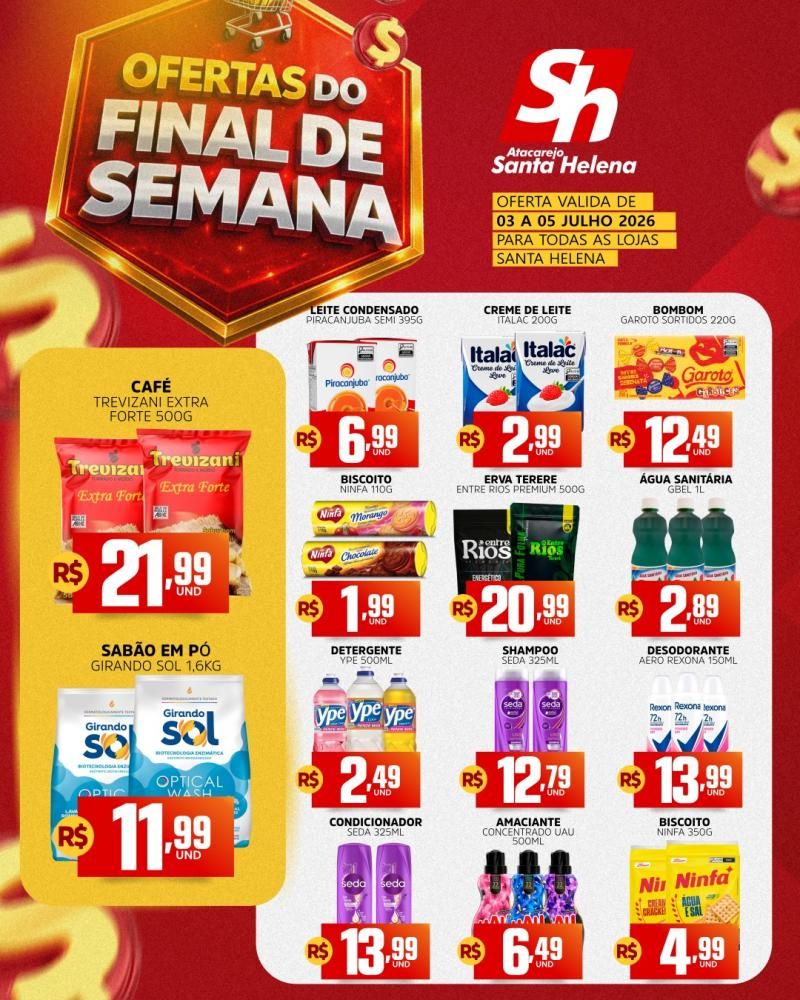 🔥 OFERTAS DO FINAL DE SEMANA NO ATACAREJO SANTA HELENA! 🛒 DE ROLIM DE MOURA 🔥 OFERTAS DO FINAL DE SEMANA NO ATACAREJO SANTA HELENA! 🛒 DE ROLIM DE MOURA